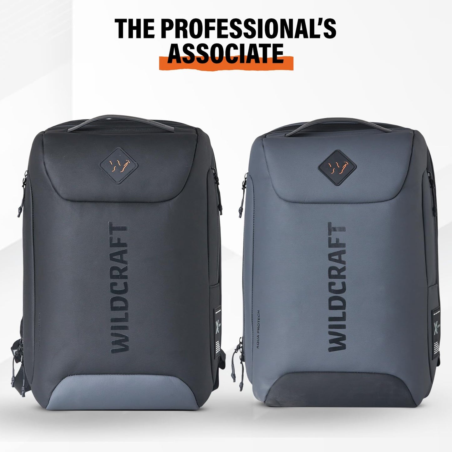 Wildcraft Torres Pro 20 Ltrs Laptop Backpack for Travel Gym Office | Unisex Backpack with Rain Cover | Durable & Spacious Bag for Men & Women 44 x30 x15Cm (Black)