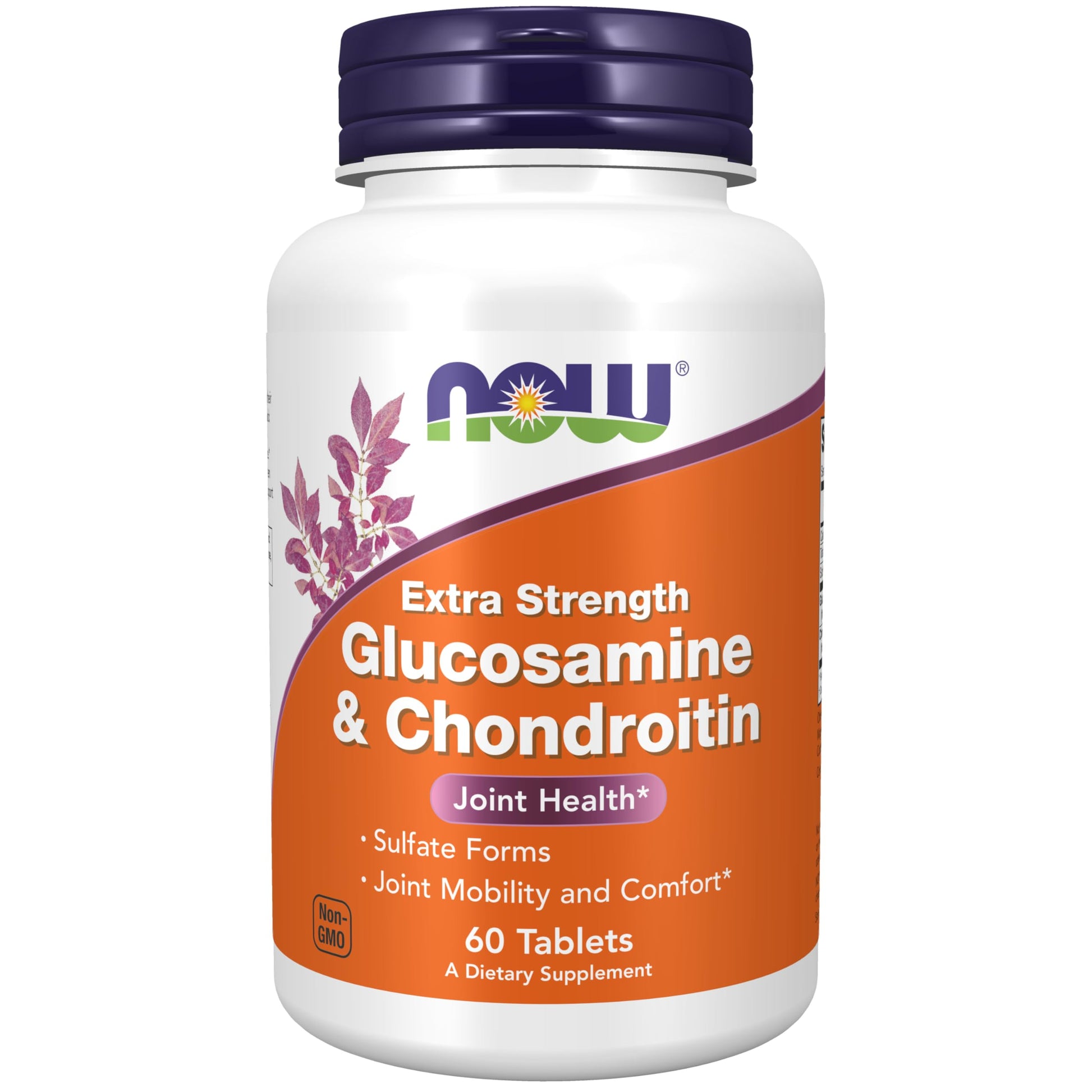 NOW Foods Extra Strength Glucosamine and Chondroitin Sulfate, 60 Tablets