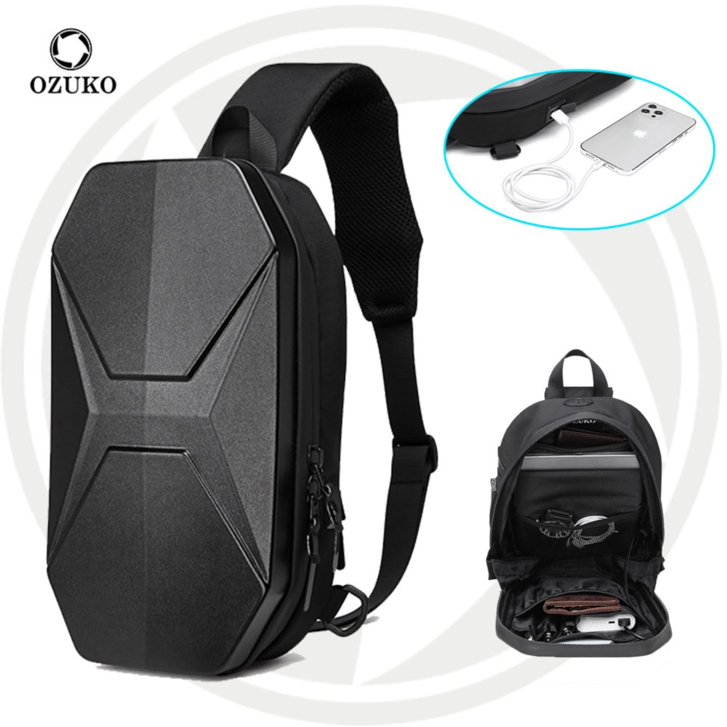OZUKO ECO Vista Gear Range Black Soft One Size Backpack