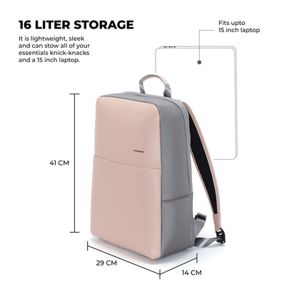 MOKOBARA The 3 Compartment Backpack 15.5" Inch Vegan Leather Laptop Bag- image 6