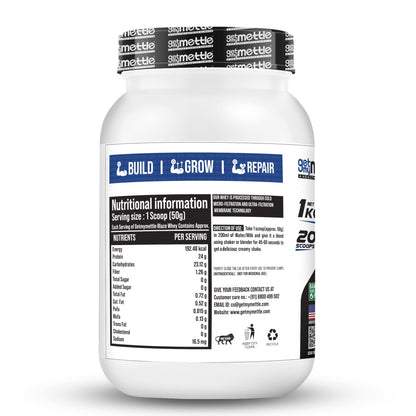 Getmymettle Blaze Whey Protein - Cold Coffee, 1Kg: 24g Protein, 10.66g- image 5