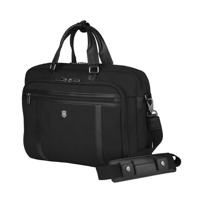 Victorinox Werks Professional, Laptop Brief 15 inches (1 kg), 31cm, Black, Cordura, 611471|Premium Swiss Briefcase