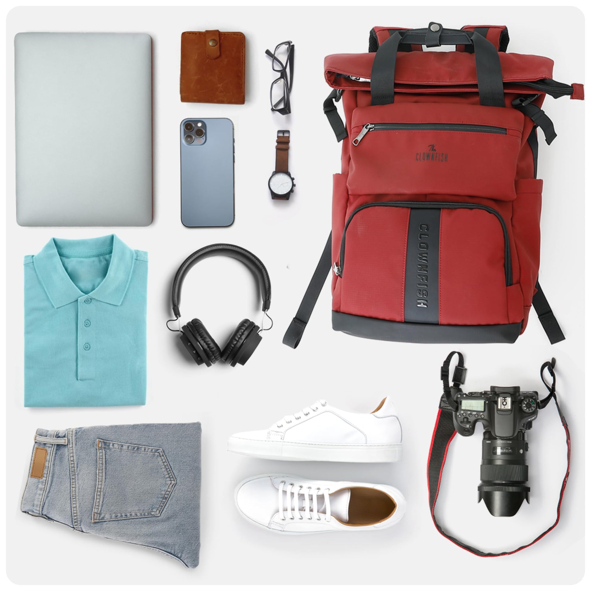 THE CLOWNFISH Chromepack Travel Laptop Backpack for Men and Women | Fit- image 2