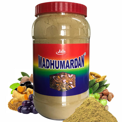 JAIN Madhumardan Powder, 1 Kg,|Diabetes Care, Natural, Ayurvedic Product|Enrichred With 32 Potent Herbs|Helps Maintain Healthy Blood Sugar Levels & Glucose Level|100% Natural, No Preservatives