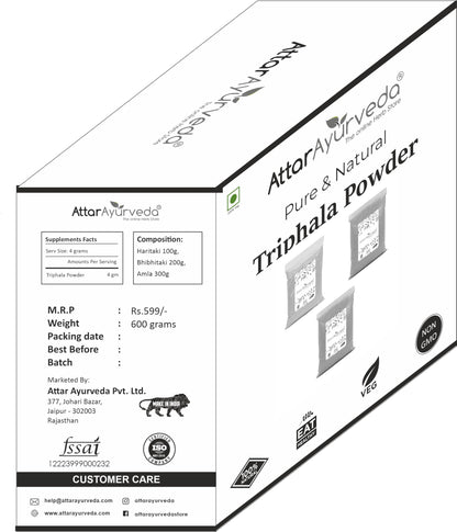 Attar Ayurveda Triphala Churan Powder (Ratio 1:2:3) - 600 grams- image 2