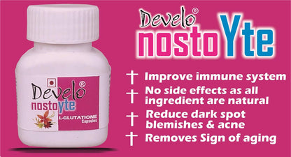 Develo Glutathione for Glowing and Radiant skin 30 capsules