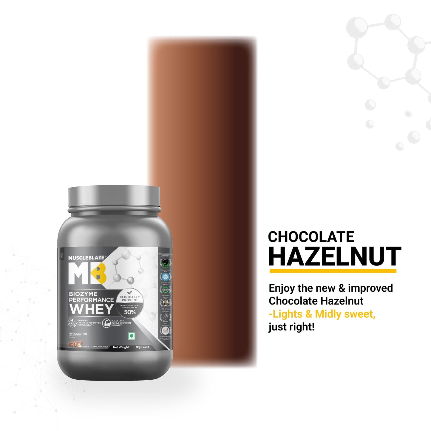 MuscleBlaze Biozyme Performance Whey Protein | Clinically Tested 50% Hi- image 8