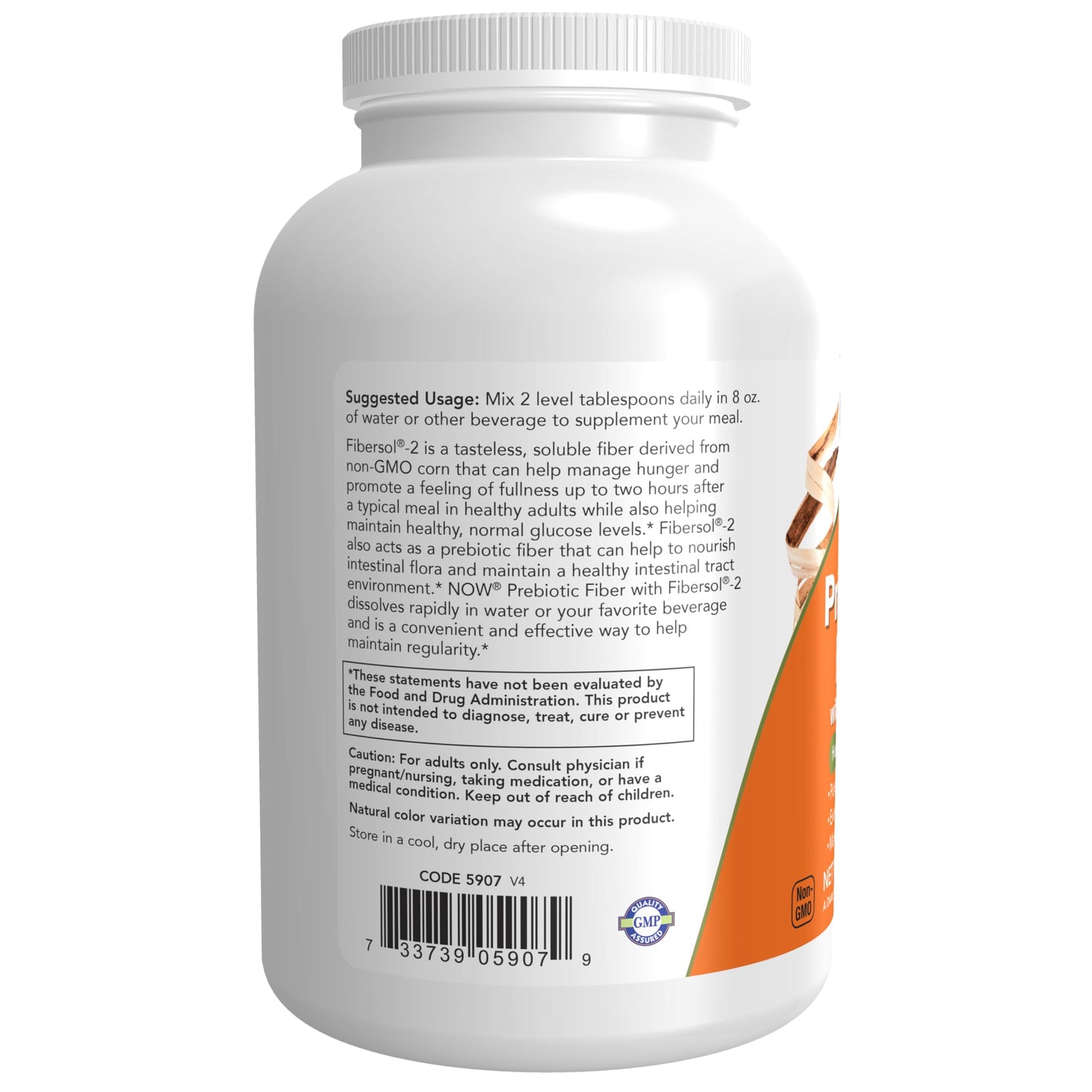 Now Foods Prebiotic Fiber With Fibersol-2 12 Oz Powder- image 7