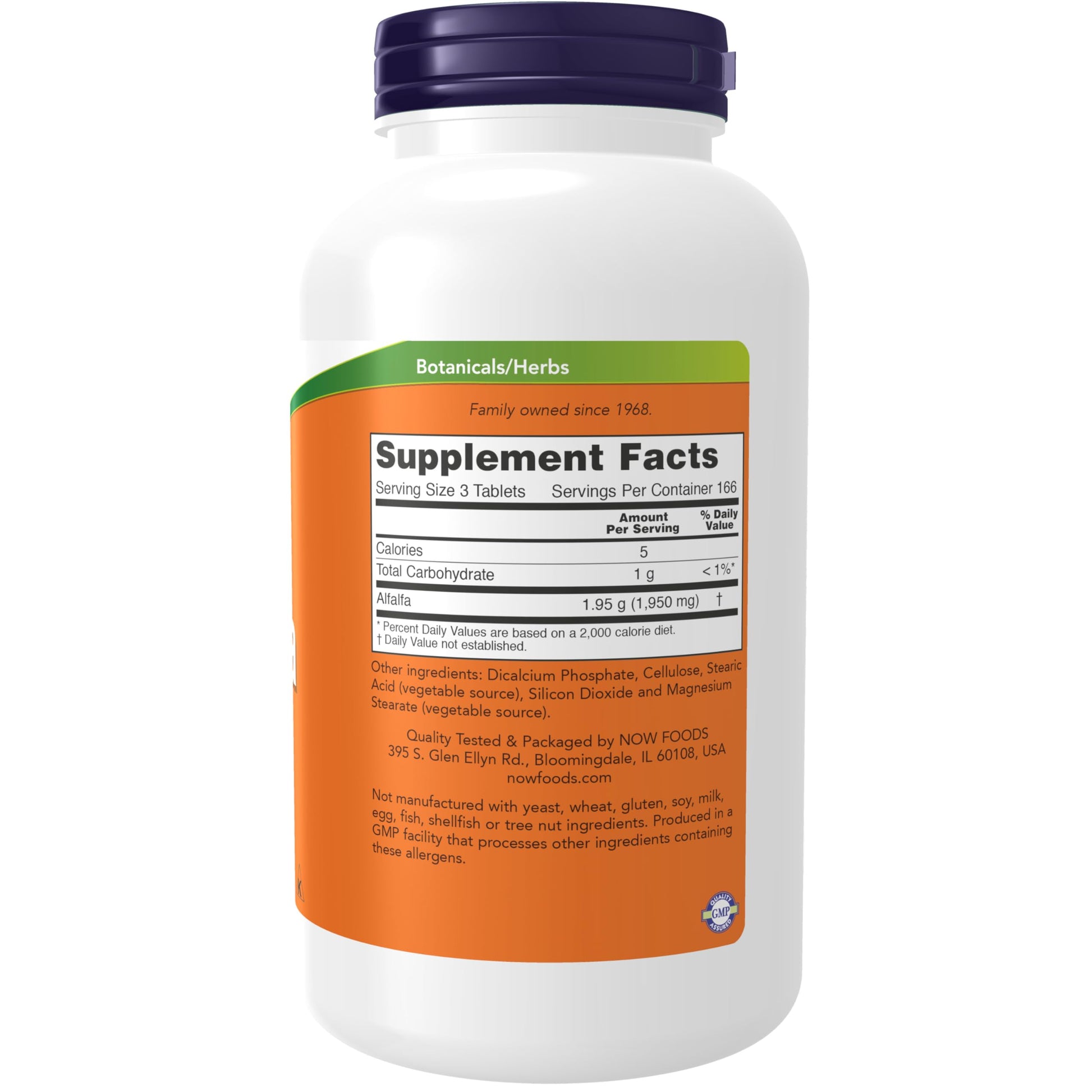 Now Foods Alfalfa 10 Grain, 650 mg , 500 Tablets- image 7