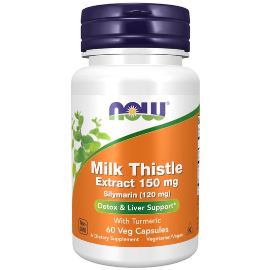 Now Foods Silymarin Milk Thistle Extract, 150 mg, 60 Veg Capsules