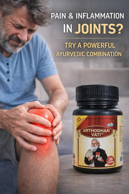 SBS Natural Pain Relief Tablets | 100% Natural Ingredients for Muscle, Back, Knee, Neck, Joint & Nerve Pain | No Side Effects, Herbal Supplement - 30 Tablets
