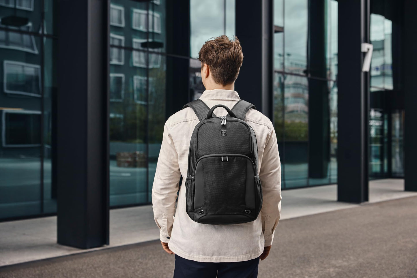 WENGER, New Essentials 2023, XE Tryal Backpack, 15.6 inches Laptop Pocket (23 liters), 44 cm, Recycled Polyester PVC, Black, 612735, Travel Bag with Tablet Pocket | Swiss Designed