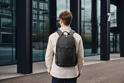 WENGER, New Essentials 2023, XE Tryal Backpack, 15.6 inches Laptop Pocket (23 liters), 44 cm, Recycled Polyester PVC, Black, 612735, Travel Bag with Tablet Pocket | Swiss Designed