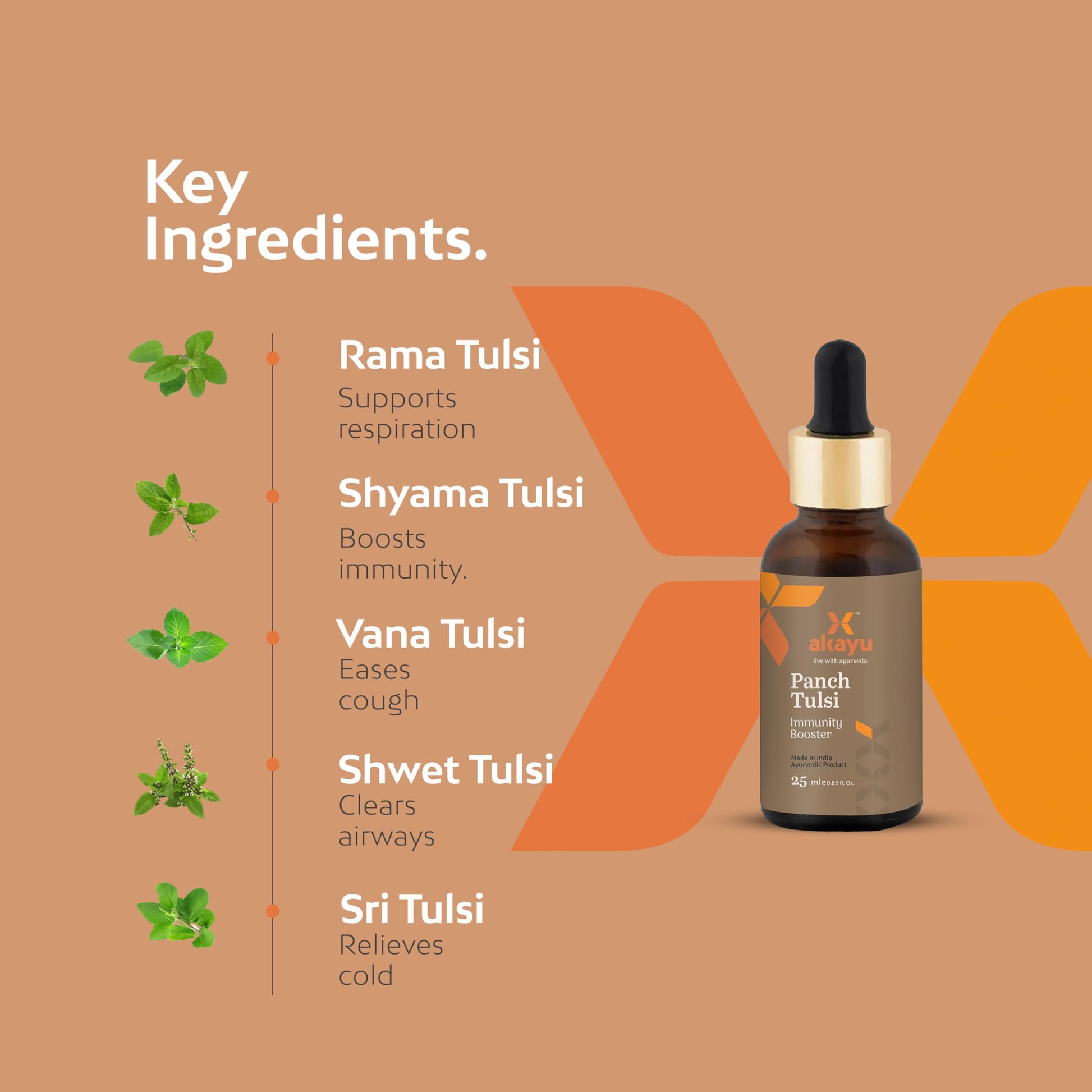 Akayu Ayurvedic Panch Tulsi Oil - 25 ml | Immunity Booster and Blood Pu- image 6