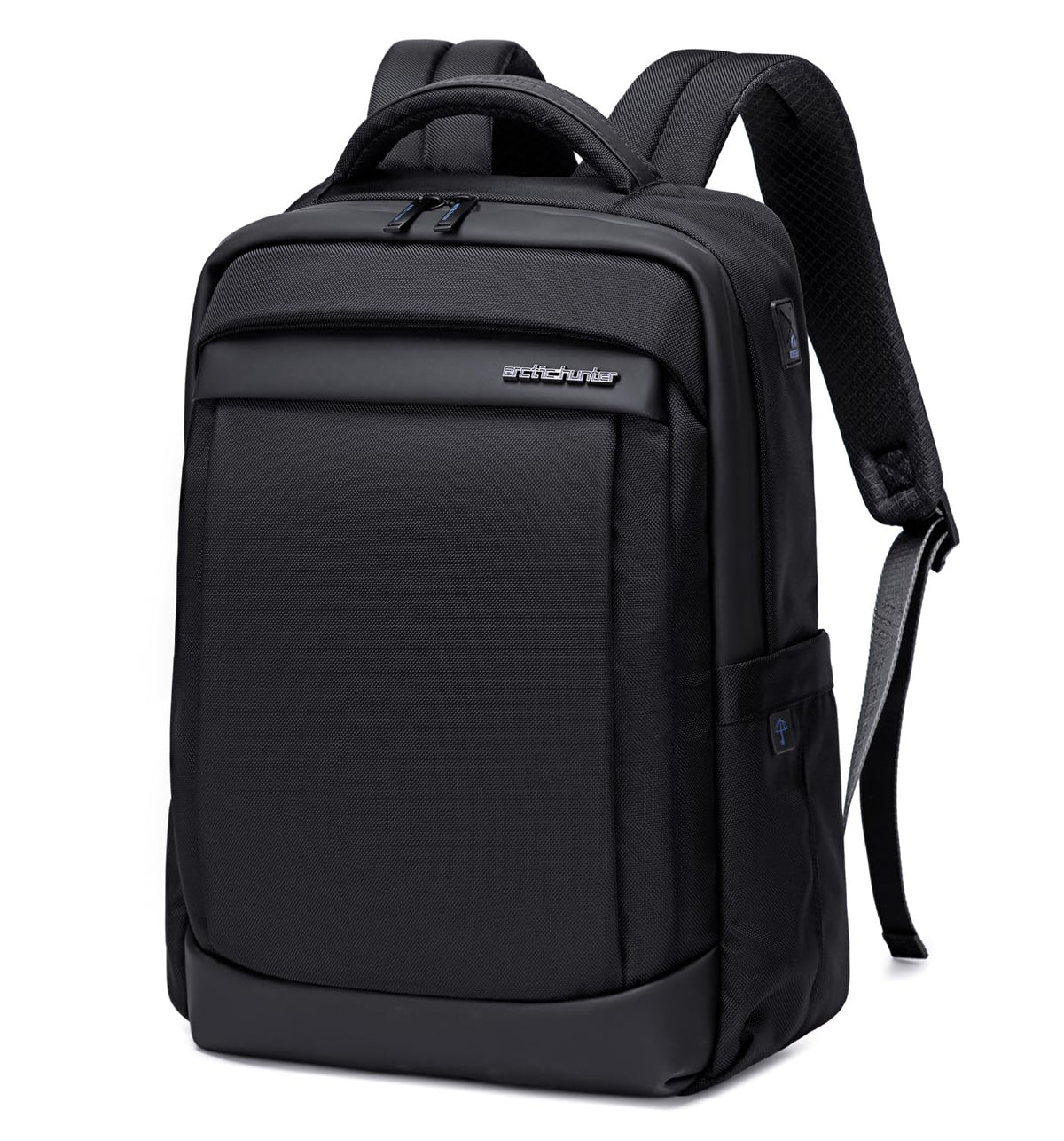 Arctic Hunter Slim Laptop Backpack for Men Women 16L Lightweight 2 Pockets Office Backpack Sleek Water Resistant 15.6-inch Laptop Bag for Business Daily College,Black