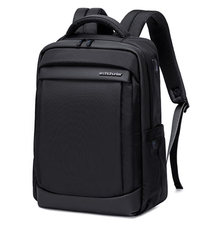Arctic Hunter Slim Laptop Backpack for Men Women 16L Lightweight 2 Pockets Office Backpack Sleek Water Resistant 15.6-inch Laptop Bag for Business Daily College,Black