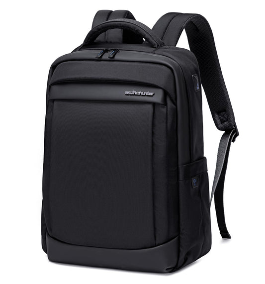 Arctic Hunter Slim Laptop Backpack for Men Women 16L Lightweight 2 Pockets Office Backpack Sleek Water Resistant 15.6-inch Laptop Bag for Business Daily College,Black