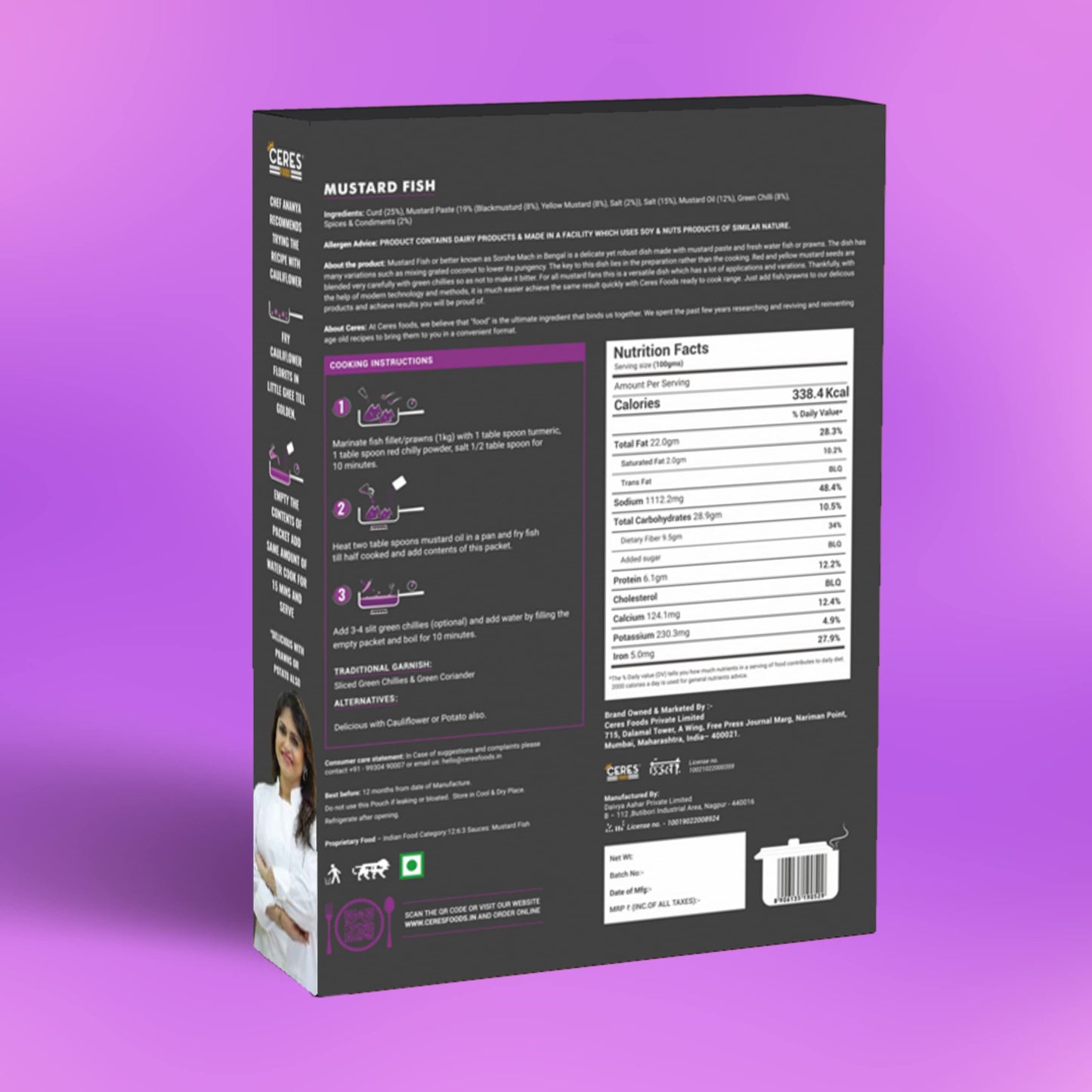 Ceres Foods Bengali Mustard Fish Instant Liquid Masala |Shipped Fresh |Fish cooking paste|Curry Paste| Curry Mix | Ceres Foods Mustard Fish Ready to Cook Gravy |Mustard Ready to Cook Gravy |Masala|Meat Masala|Mustard | Mustard Paste | Bengali