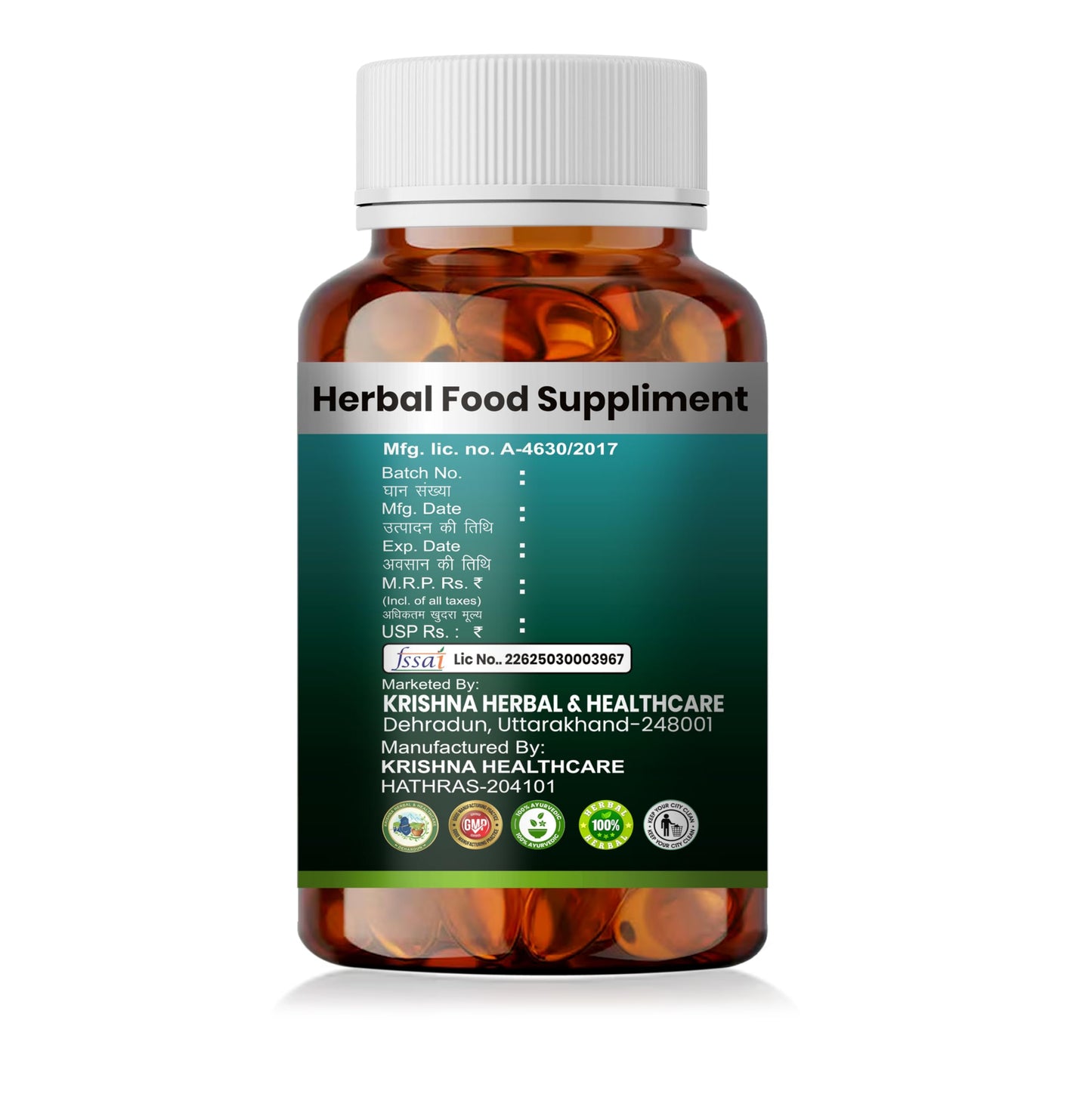 KRISHNA HERBAL & HEALTHCARE FISH OIL SOFTGEL