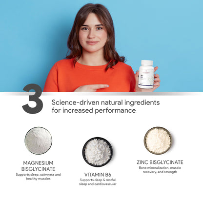 Autoimmunity care ZMA+ Care | Stronger Bones, Muscles, Heart Health, Brain, Sleep, Immune Support & Anxiety Relief Supplement for Men & Women | Zinc, Magnesium & Vitamin B6 l 60 Veg Capsules