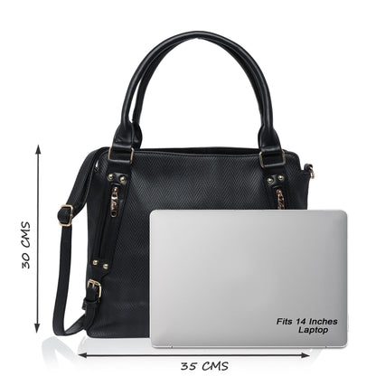 Lavie Women's Faroe Satchel Handbag for Women | Satchel Bag for Work | Ladies purse | Stylish Shoulder Bag | Gift For Women | Rakhi Gift for Sister