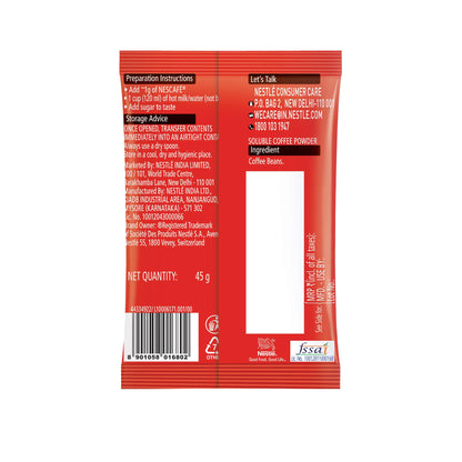 NESCAFE Classic Instant Coffee Powder | Great start to your morning | 100% Pure Coffee | 45g Pouch