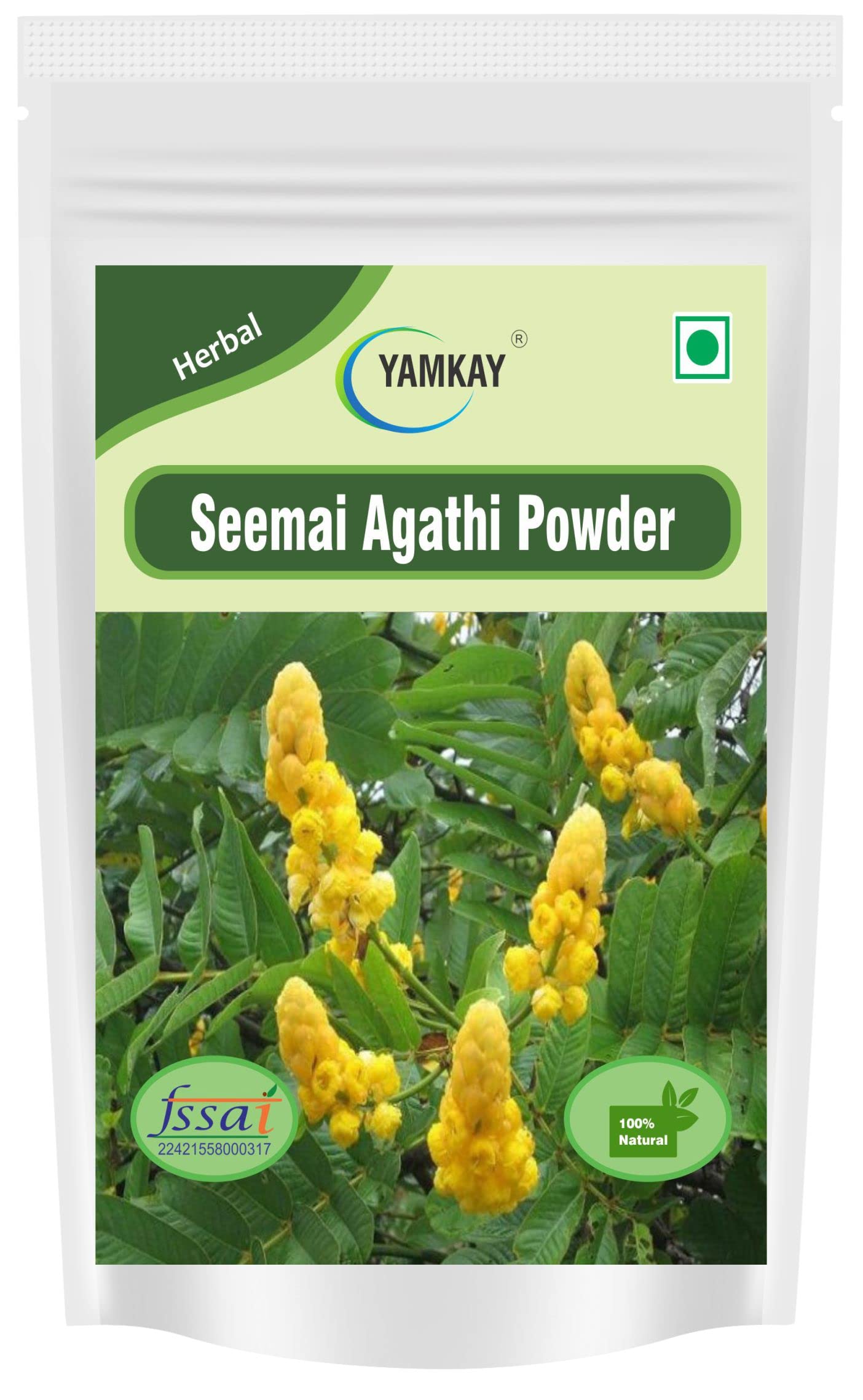 Yamkay Seemai Agathi Keerai Powder (Alata Cassia Leaves) | Agasti Agastya Bak Ph