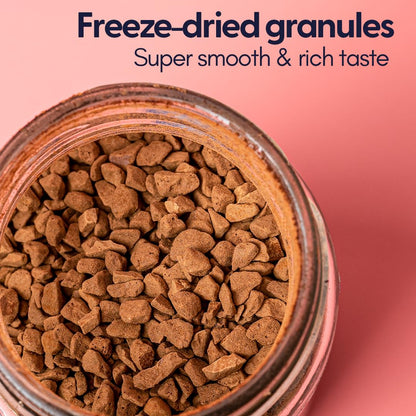 Country Bean Caramel Instant Coffee Powder 50 G | 100% Arabica, Freeze-dried, Flavoured coffee | No Added Sugar | Makes 25 Cups