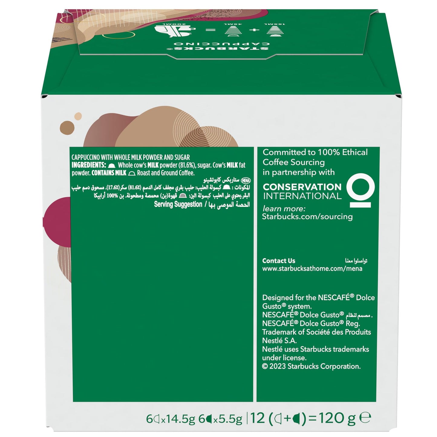 Starbucks Dolce Gusto Cappuccino 12 Capsules