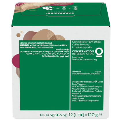 Starbucks Dolce Gusto Cappuccino 12 Capsules