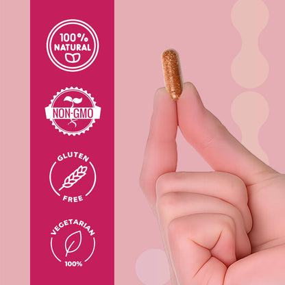 Gytree Vagina Vitamin for Women | Supports Vaginal pH Balance, Fresh Odour & Comfort | Helps Reduce Dryness | Promotes Hormonal Health, Hydration & Flora Bacterial Vaginosis Relief | With Probiotics, Zinc & Hyaluronic Acid – 30 Capsules