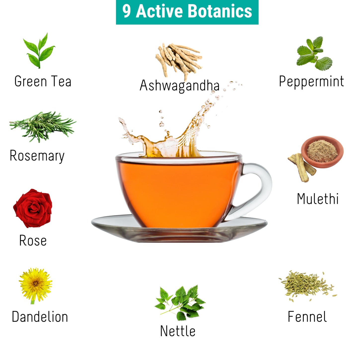 OH CHA - Green Tea, Afternoon Boost | with Dandellion, Fennel, Peppermint, Nettle leaf and Rose petals | Post Meal Digestive Tea | Beat the Afternoon Slump | 100% Whole Green tea leaves | 35g Tin