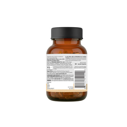 A TATA Product - Organic India OH-Boy - 30 Veg Capsules, Ashwagandha, Musli & Saffron, Helps Improve Men's Health & Vitality, Helps Boost Testosterone Levels, Reduce Stress & Anxiety GMP & NPOP Certified Organic