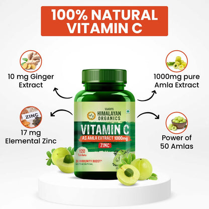 Himalayan Organics Vitamin C Tablets from Natural Fruits | Immnunity, A- image 7
