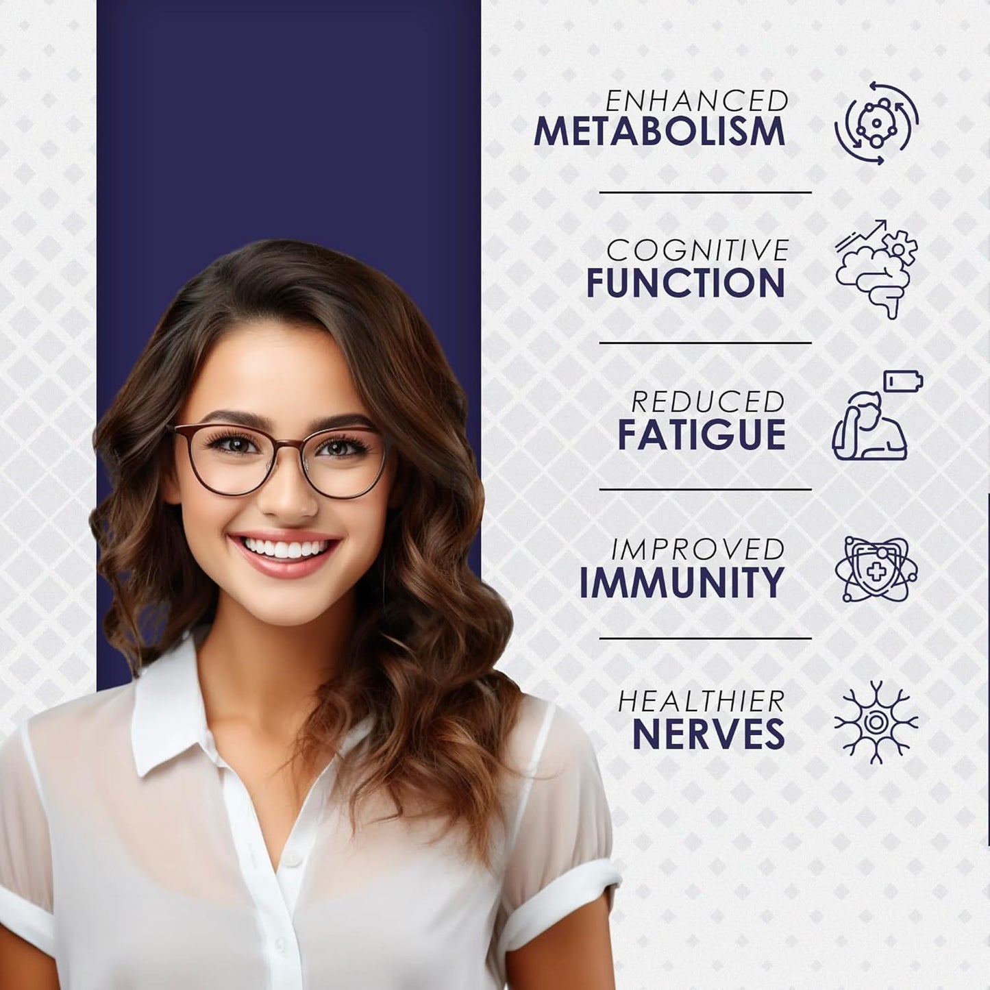 Ambrosial Magnesium Complex Food Supplement | Increases Muscle Functions | Reduces Tiredness | Boosts Energy Levels (Pack of 1-120 Capsules)