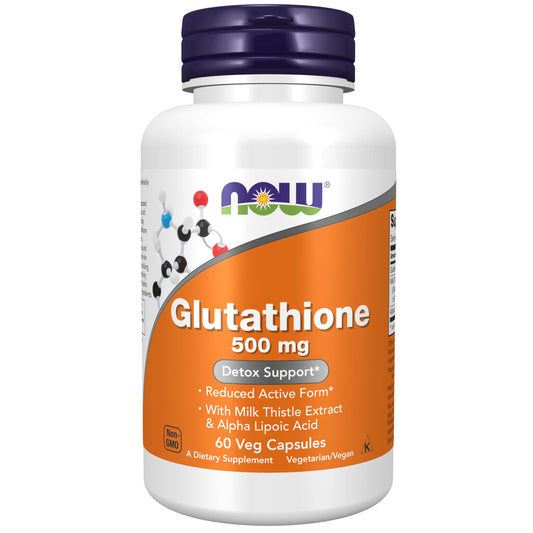 Now Foods Glutathione Plus Capsules 500mg -Pack Of 60 Capsules