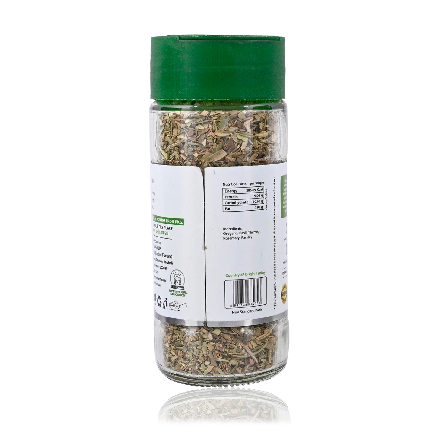 Orea Farm Mixed Herbs 25g. Italian Herb Blend for Pizza, Pasta, Salad, and Garlic Bread & Other Italian Cuisine, 25 Gram
