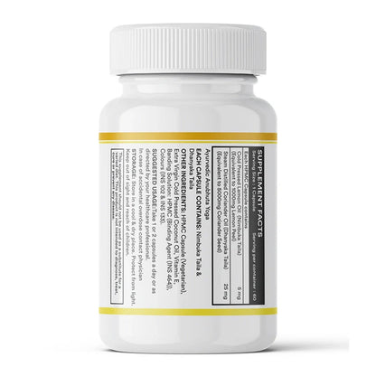 INLIFE Natural Lemon Coriander Oil Capsules | 60 Liquid Filled Vegetarian Capsules