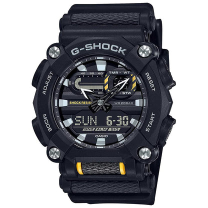 Casio G-Shock GA-900-1ADR Black Analog-Digital Dial Black Resin Strap Men's Watch Shock and 200M Water Resistant G1057