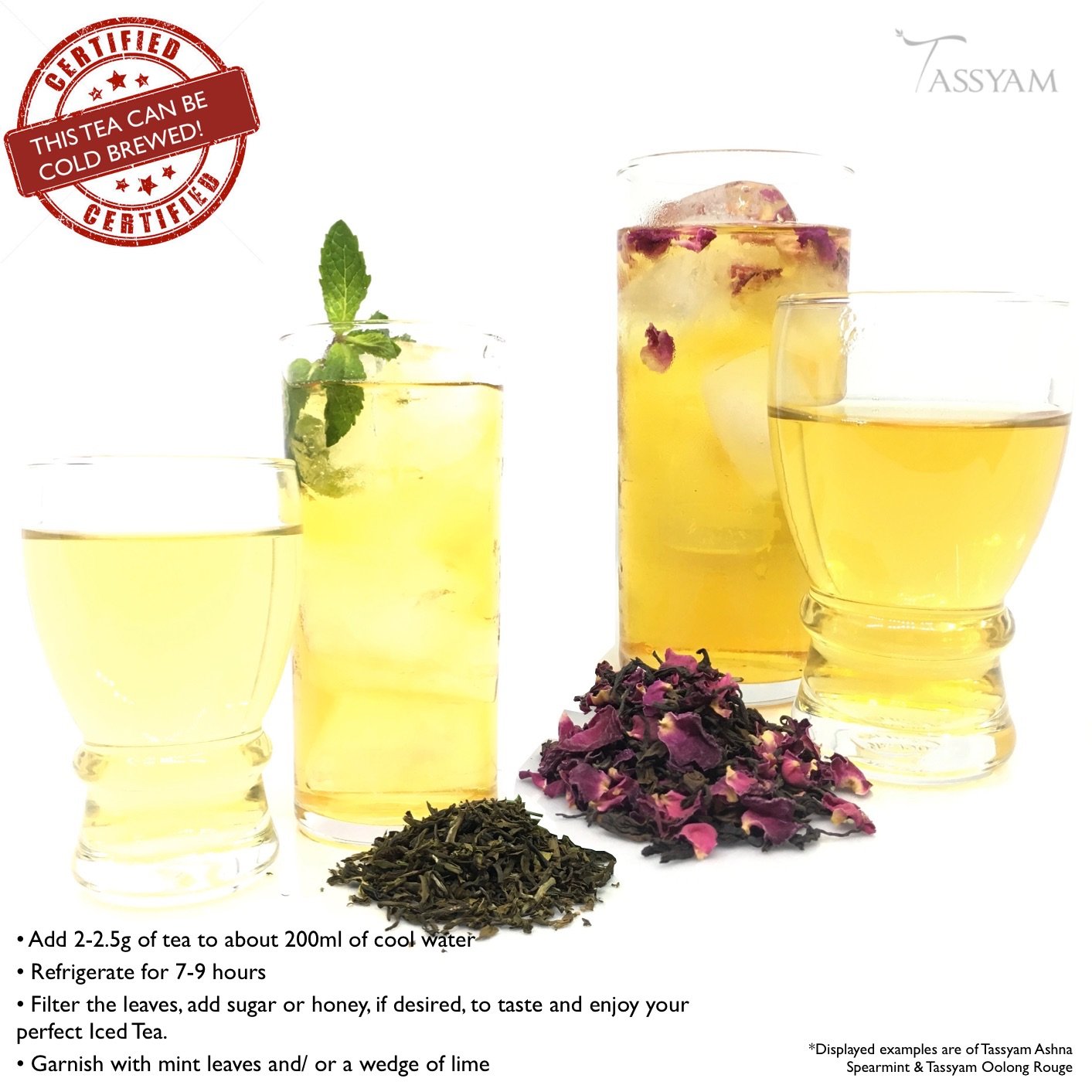 Tassyam Green Tea, Lavender Hibiscus, 50 Grams | Luxury Box - Loose Lea?