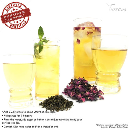 Tassyam Green Tea, Lavender Hibiscus, 50 Grams | Luxury Box - Loose Lea?