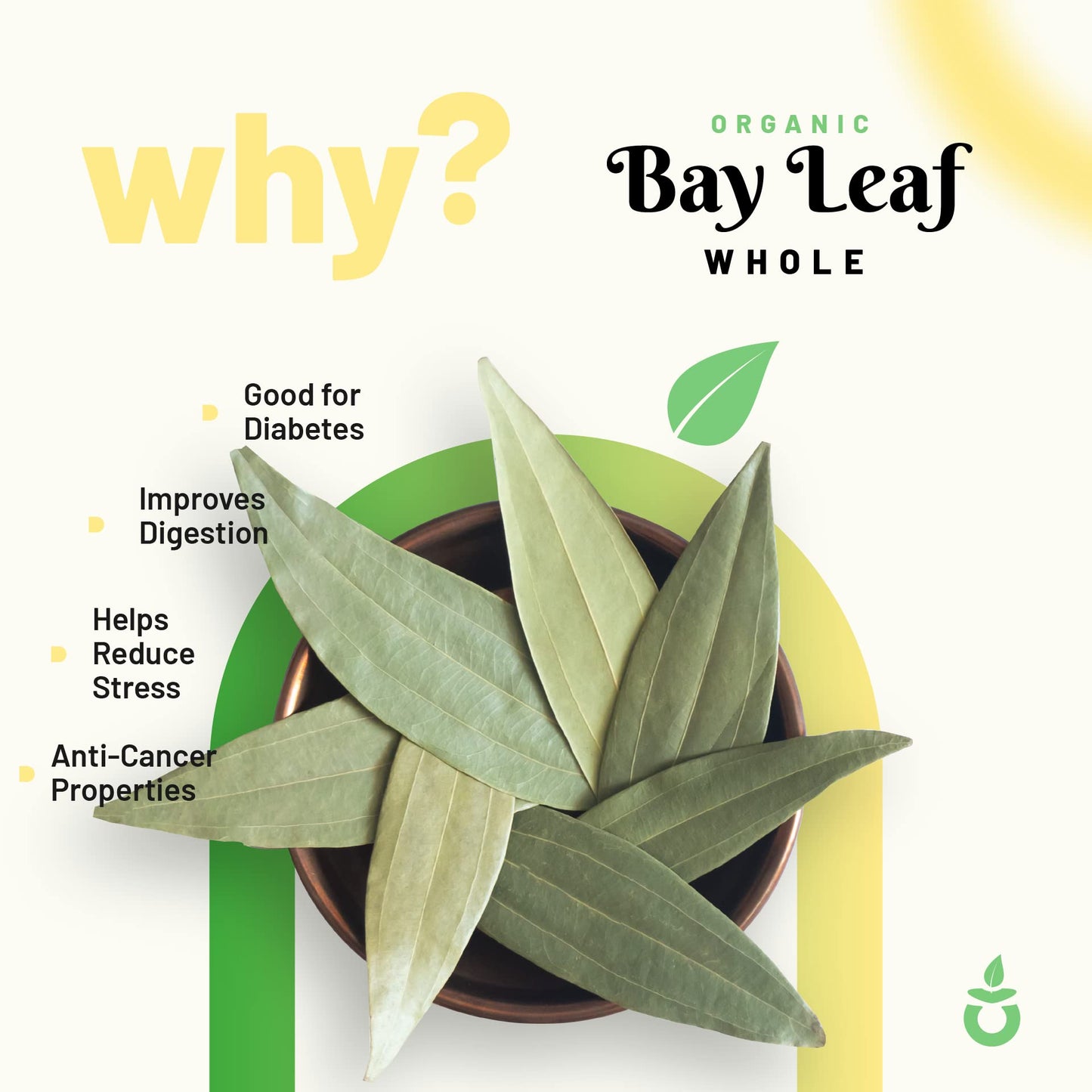 Pure Organio Organic Bay Leaf Whole Tej Patta Dried bay leaves Indian Spices (200 Gm)