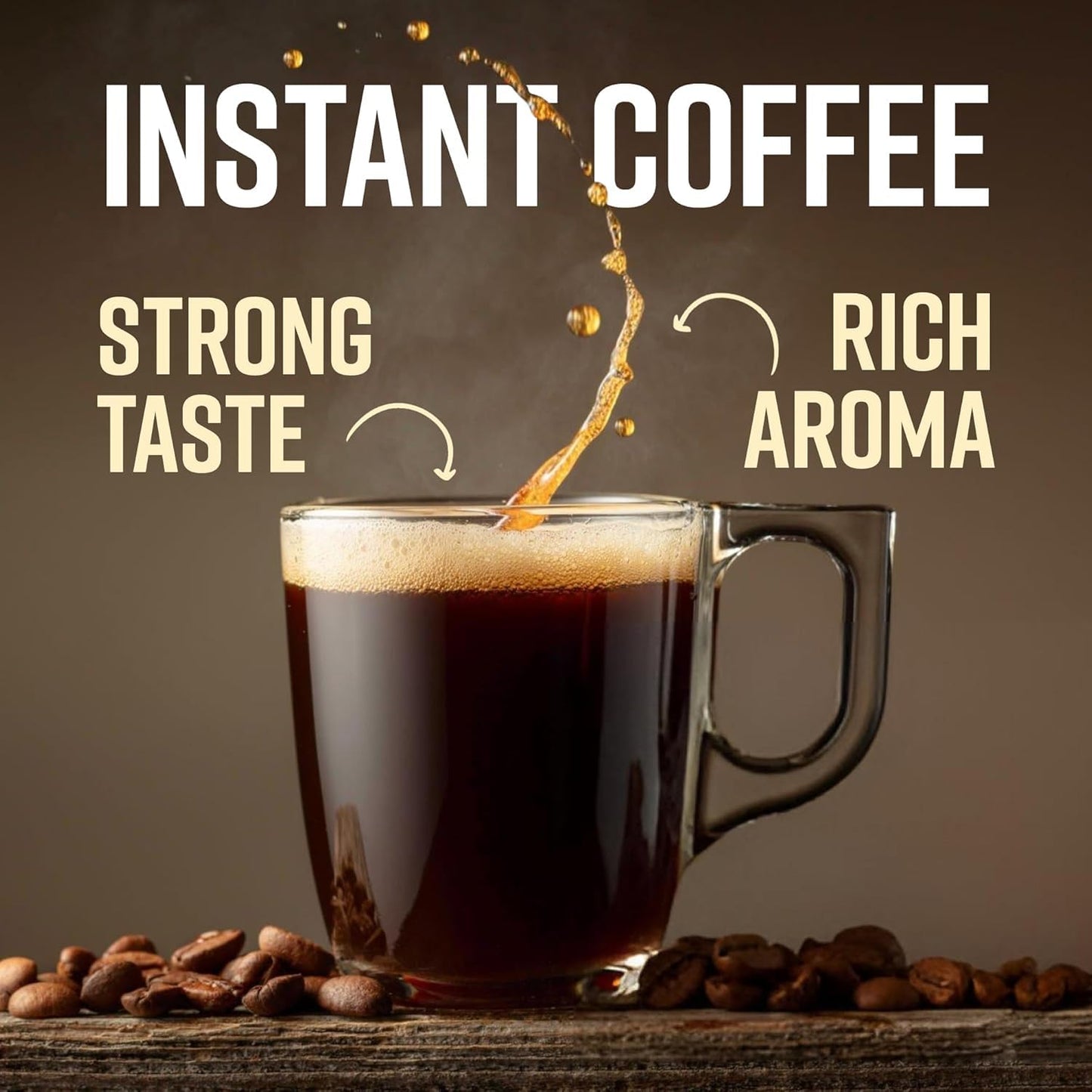 Vanalaya Instant Coffee Powder - 100% Pure Coffee Classic Premium Blend | Dark Roast Bold Flavour Rich Aroma | Chicory Free Coffee Powder 50g