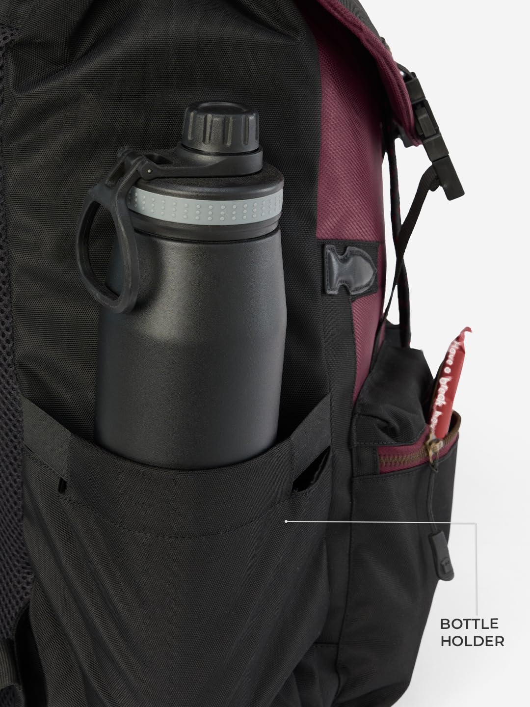 The Souled Store Official Deadpool: Ironic Backpack with Laptop Sleeve and Zipper Compartment