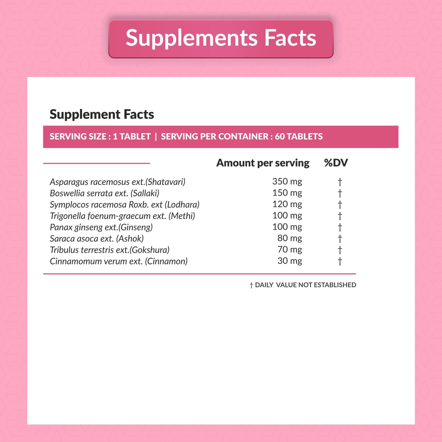 SATVAM Female Health Support (60 Tabs), Plant-Based Women's Nutrition