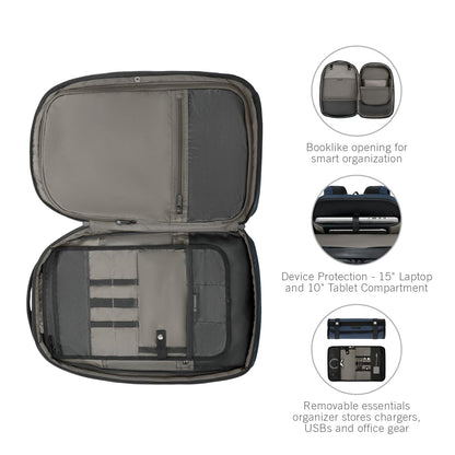 Victorinox Swiss Designed Backpack, Altmont Professional Deluxe Travel Laptop Backpack, Navy Blue, Dedicated Laptop & Tablet Compartment, Business Travel Office Bag For Men, 25 Litres, (653291)