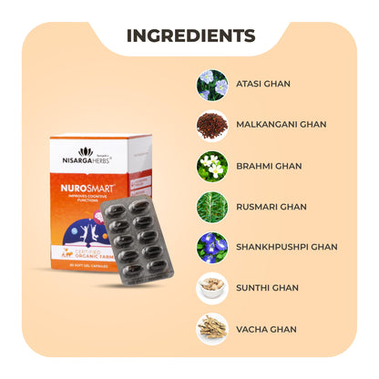 Nisarga Herbs Nuroade Brahmi Brain Booster Supplement For Senior Citize- image 8