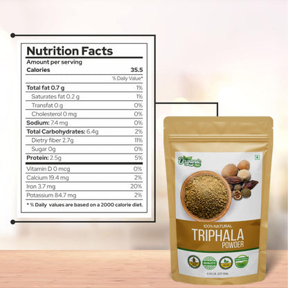 Organic Zing Presents Triphala Powder – Sundried Amla, Bibhitaki and Ha- image 4
