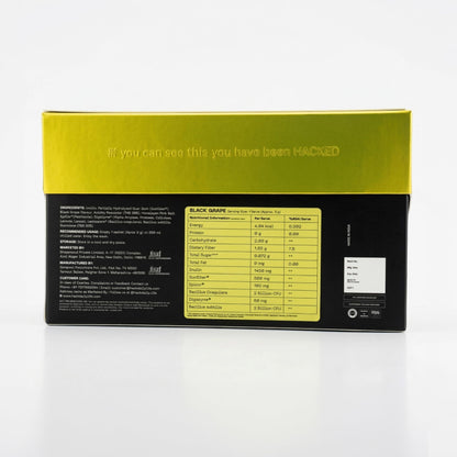 Hack Daily Gut Health 28 Sachets Drink Mix Powder | Pre, Post & Probiotics with 4 Billion CFU Probiotics & Inulin | Supports Digestion, Gas Relief & Immunity | No Added Sugar | Black Grape Flavour