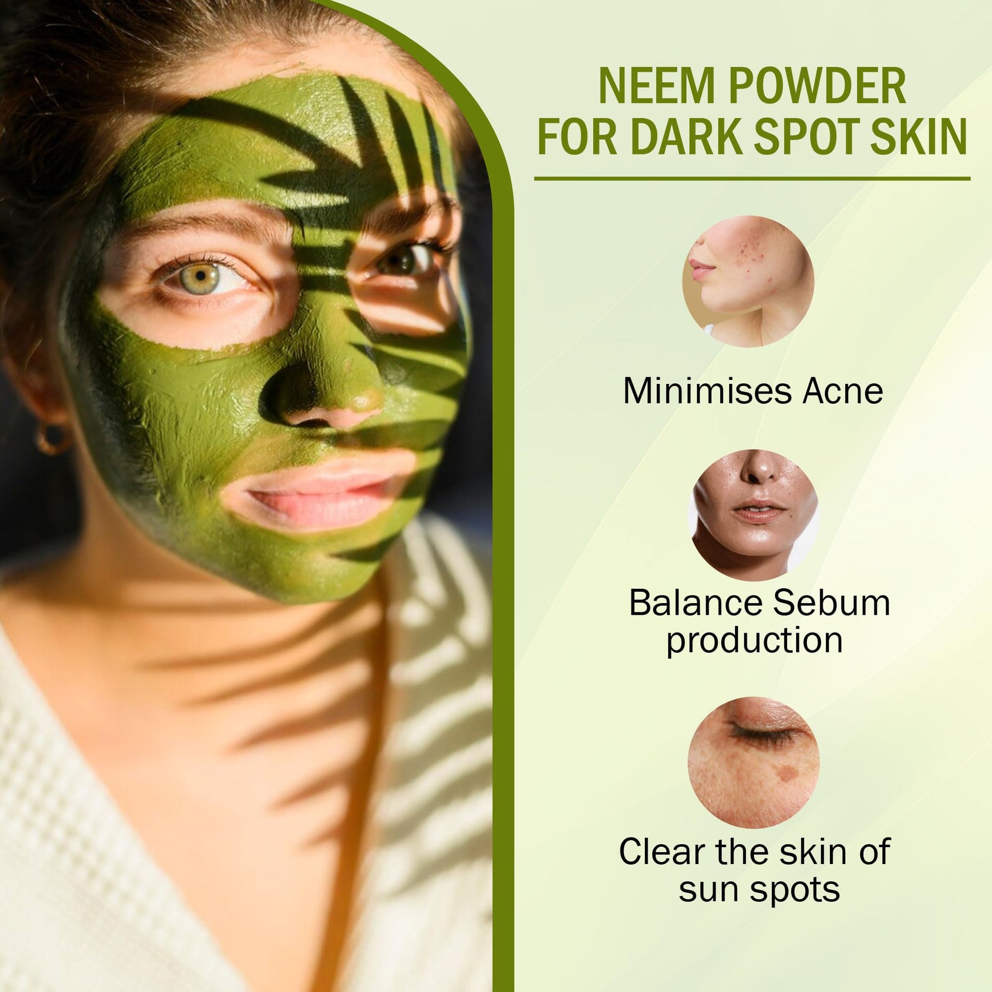 7DAYSNATURAL Premium Neem Powder - Sun-Dried Herbal Powder (Azadirachta- image 6